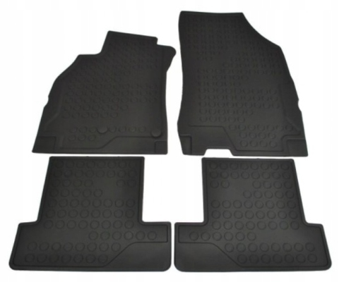 Комплект ковриков передних + задних (резиновый) Renault Megane III