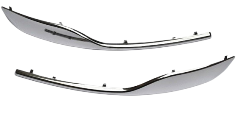 Декоративні накладки протитуманних фар переднього бампера (2 шт) (хром) Renault Laguna III