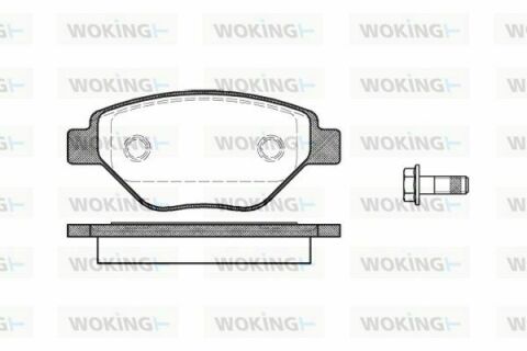 Гальмівні колодки пер. Megane (03-08)