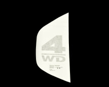 Напис "4/WD" (задні двері, наклейка) Renault Duster I Напис "4/WD" (задні двері, наклейка) Renault Duster I