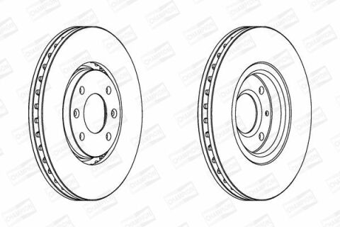 Диск тормозной передний C5 I,II,Xantia 2.0/2.0T/1.9TDI/2.0HDI 98- CITROEN
