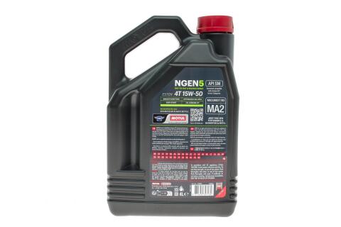 Масло 15W50 NGEN 5 4T (4L) (API SP/JASO MA2) (111834)