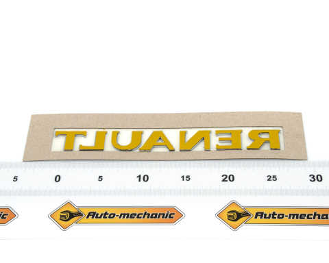 Напис "RENAULT" (задні двері) Renault Trafic II 06->14 / Renault Master II 06->10 / Renault Master III 10-> / Renault Mascott 99->10