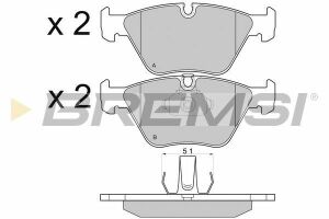 Гальмівні колодки пер. BMW 5 (E39) 95-03 (ATE)