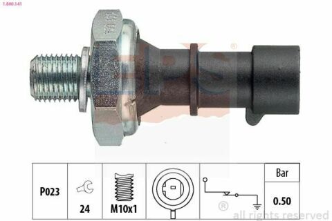 EPS OPEL Датчик давления масла 1,0/1,2/i Astra G/H,Corsa A/B/C,Vectra C,zafira B,Chevrolet Aveo,Cruze,Jeep Grand Cherokee IV 1.4/3.0CRD