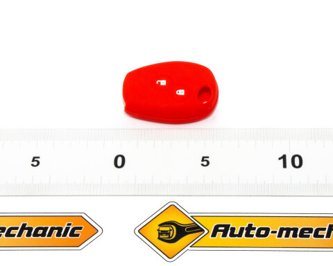 Силіконовий чохол на корпус ключа (червоний), на 2 кнопки Renault Kangoo / Renault Megane / Renault Scenic