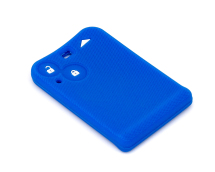 Силіконовий чохол на ключ-карту (синій), на 2 кнопки Renault Laguna