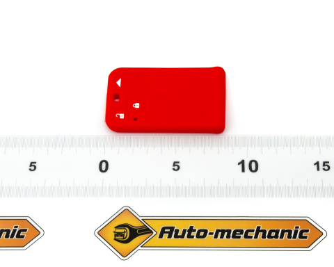 Силиконовый чехол на ключ-карту (красный), на 2 кнопки Renault Laguna