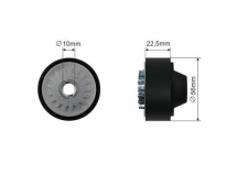 Натяжний ролик ременя генератора (з шестернею, 56x10x22,5) Renault Kangoo + Nissan Kubistar 97->08 1.2