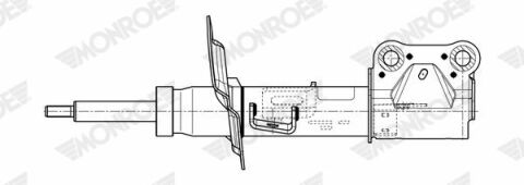 Амортизатор передній правий mondeo 1.0-2.0 15-