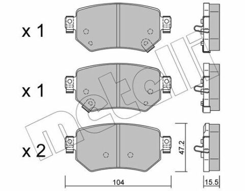 Колодки гальмівні (задні) Mazda 6 2.0/2.5 12-