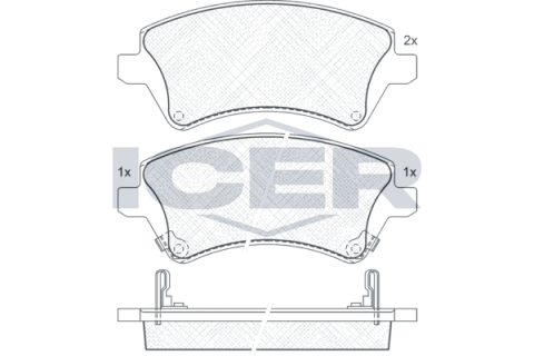 Колодки тормозные (передние) Toyota Corolla 01-14