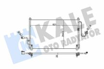 KALE DAEWOO Радіатор кондиціонера Nubira 97-