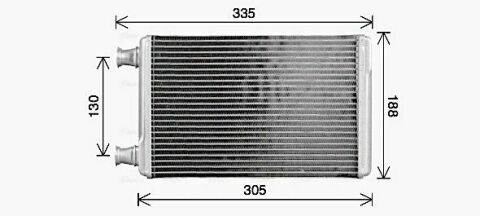 Радиатор отопления 300C 2.7-6.1 04-, DODGE, LANCIA CHRYSLER