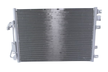 Радіатор кондиціонера Renault Kangoo + Nissan Kubistar 97->08 1.5dCi + 1.9dCi 4x4 + 1.2+ 1.2 16V + 1.6 16V (550x373x16)