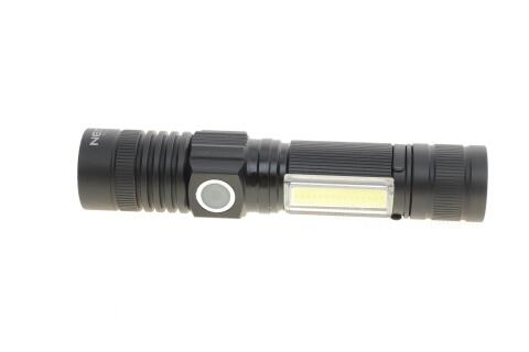 Фонарик аккумуляторный 800Lm 2IN1 CREE T6 LED+COB/10W (USB)