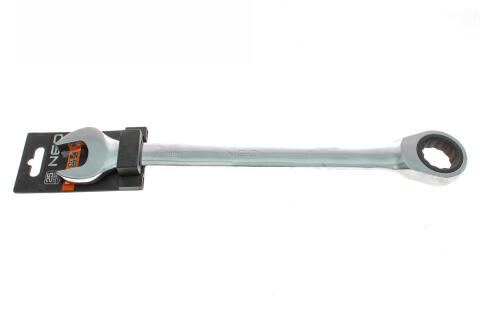 Ключ ріжково-накидний з тріскачкою 30 мм 72 зуб. L-350 мм