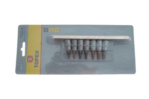 набор головок 1/4" со вставками Torx 7 ед. набор головок 1/4" со вставками Torx 7 ед.
