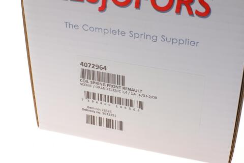 Пружина (передня) Renault Scenic II 1.4/1.6/1.6 16V 03-08/Grand Scenic II 1.6 04-08 (вен)