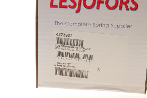 Пружина (задня) Renault Megane II 1.4-2.0/1.5dCi/1.9dCi/2.0dCi 02-08 (нах.зад.частина) (5 дверей)