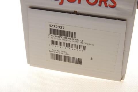 Пружина (задняя) Renault Clio III/Modus 1.2-2.0 16V/1.5dCi 04- (универсал/нах.зад.часть)