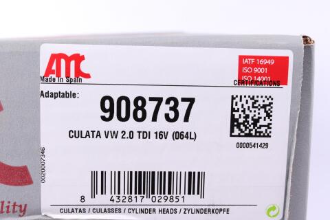 Головка блоку циліндрів VW Caddy IV 2.0 TDI 15-