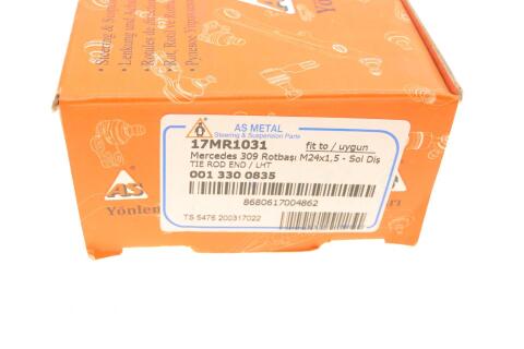 Наконечник тяги рульової (L) MB 407-608D (M24x1.5)