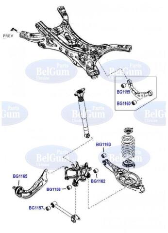 Сайлентблок цапфи (задньої) Mazda 3/6/CX-5 11-