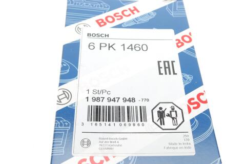 Ремінь генератора Ford Connect (-AC)/Opel Combo 1.2/1.4i -01 (6PK1460)