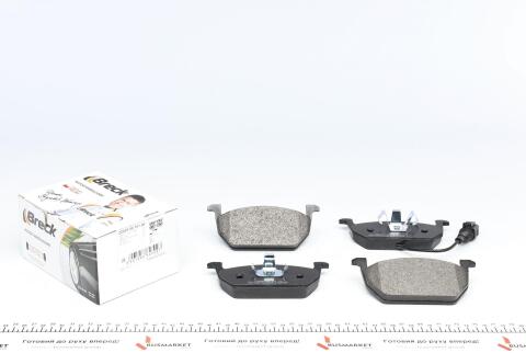 Колодки тормозные (передние) Audi A3/VW Golf VII 12-(с датчиком) (Ate)