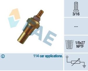 Датчик температури охолоджуючої рідини Ford Escort/Fiesta/Sierra 1.1-2.9 83-93 (коричневий)