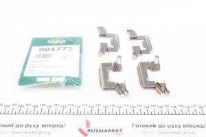 Планка суппорта (переднего) прижимная (к-кт) Ford Fiesta VI 08- (Lucas)