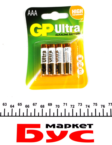 Батарейка GP Ultra Alkaline AAA LR03 (1шт)