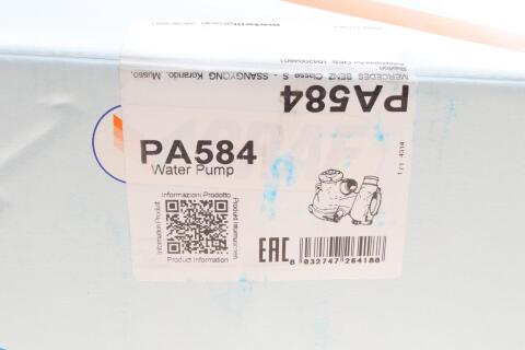 Помпа води MB S-class (W140) 3.2/2.8 M104 91-98/Ssangyong Korando 96-04/Rexton 3.2 02- (R/B) (4 лоп)