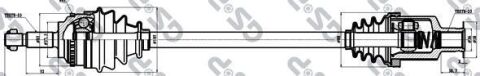 Піввісь Renault Kangoo (R) (23x23x724x26T) (+ABS) Піввісь Renault Kangoo (R) (23x23x724x26T) (+ABS)