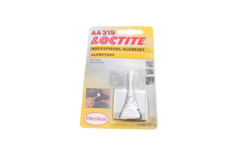 Клей для дзеркал заднього виду LOCTITE AA 319, 5ML+1 MESH 