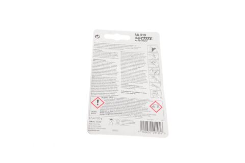 Клей для дзеркал заднього виду LOCTITE AA 319, 5ML+1 MESH 