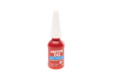 LOCTITE 243, 10ML Фіксатор різьби (синій)(середньої фіксації), макс. діаметр різьби М36