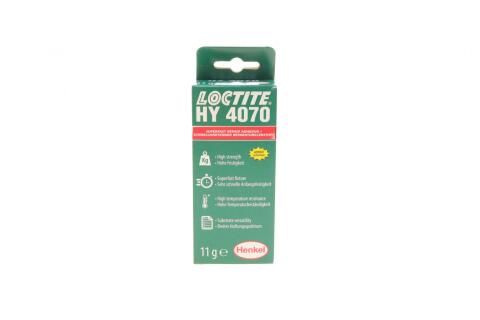 LOCTITE HY 4070, 11G Клей двухкомпонентный гибридный (10:1/выс. вязк./4 насадки)