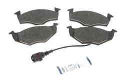 Колодки гальмівні (передні) Skoda Fabia 99-14/Roomster 07-15/VW Polo III 01-12 (+датчик) Колодки гальмівні (передні) Skoda Fabia 99-14/Roomster 07-15/VW Polo III 01-12 (+датчик)