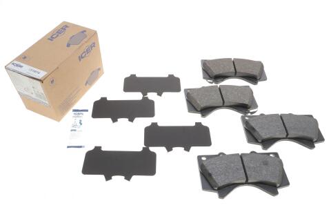 Колодки гальмівні дискові TOYOTA Land Cruiser 200 07-21, Land Cruiser Prado 150 09-, Tundra 06-13, Sequoia 07-22; LEXUS LX570 08-22