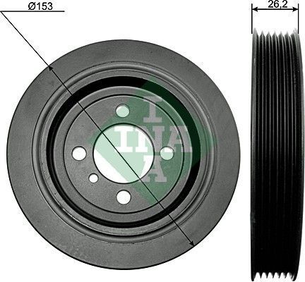 Шкив коленвала Hyundai Accent/Elantra/Santa Fe 2.0/2.2CRDi 01-12, (D3DA/D3EA/D4EA/D4EB)