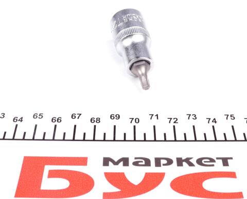 Бита Torx T25 + адаптер под ключ 1/2&quot;