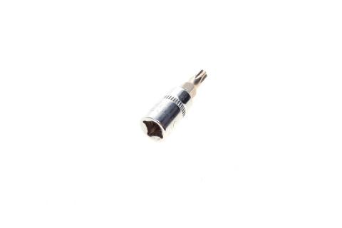 Бита Torx T25 + адаптер под ключ 1/4&quot; (хромированная)