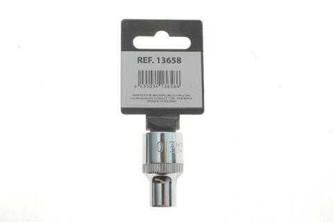 Головка Torx E10 (під ключ 1/2") (хромована)