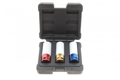 Набір насадок ударних 1/2" (3шт) (17/19/21mm) Набір насадок ударних 1/2" (3шт) (17/19/21mm)