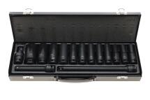 Набір ударних головок 1/2" 10-27 мм 15 од. Long 78 мм та 2 подовжувача