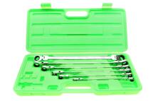 Набір ключів накидних з тріскачкою 8x9-17x19 мм 6 од.