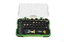 Набір насадок 1/4" (38 предметів) (+міні-тріскачка)