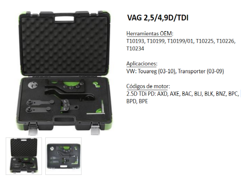 Інструмент регулювання зубчатого ременя VW T5 2.5TDI 03-09/4.9D (AXD/AXE/BAC/BLJ/BLK,BNZ/BPC/BPD/BPE) Інструмент регулювання зубчатого ременя VW T5 2.5TDI 03-09/4.9D (AXD/AXE/BAC/BLJ/BLK,BNZ/BPC/BPD/BPE)